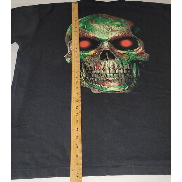 Jays Rock Skull Studded Black TShirt Mens Size XXXL 3XL Colorful Piercings - Picture 10 of 11